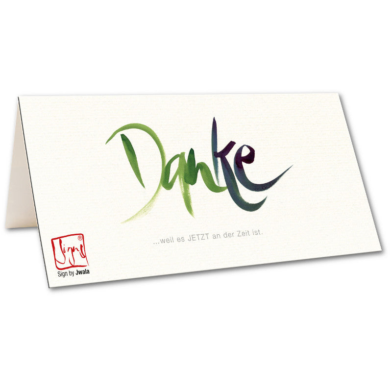 10 Klappkarten "Danke"