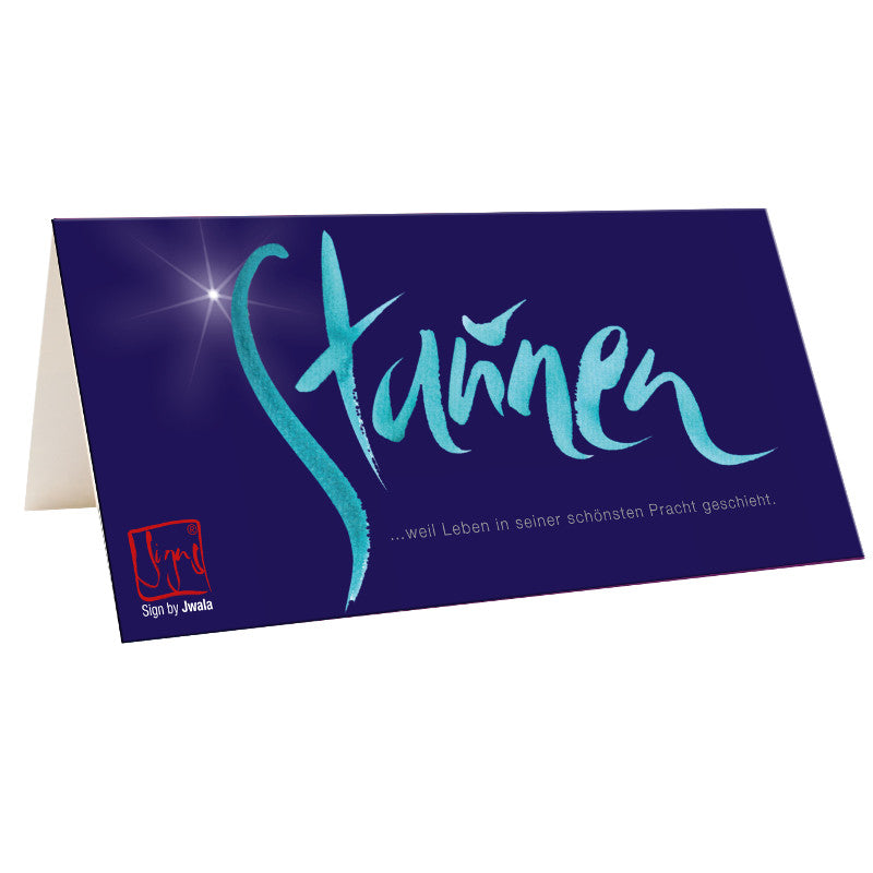 10 Klappkarten "Staunen"