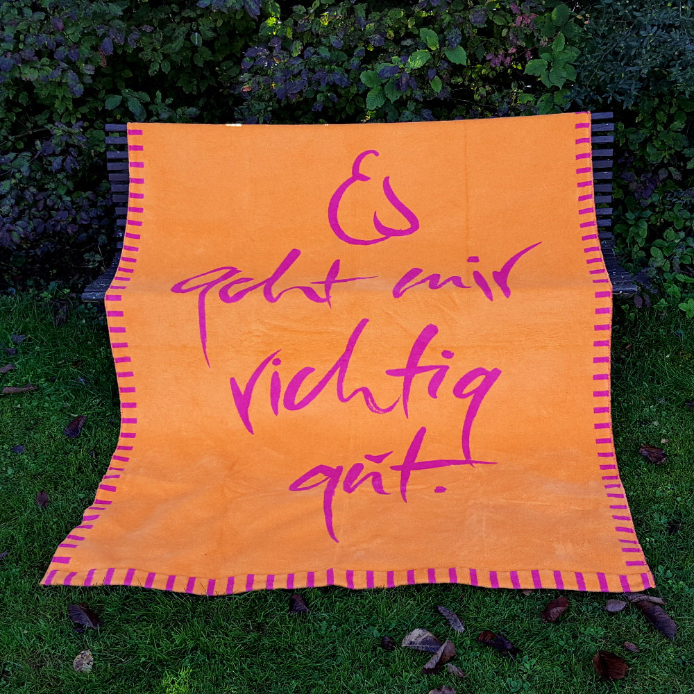 Kuscheldecke "Es geht mir richtig gut"