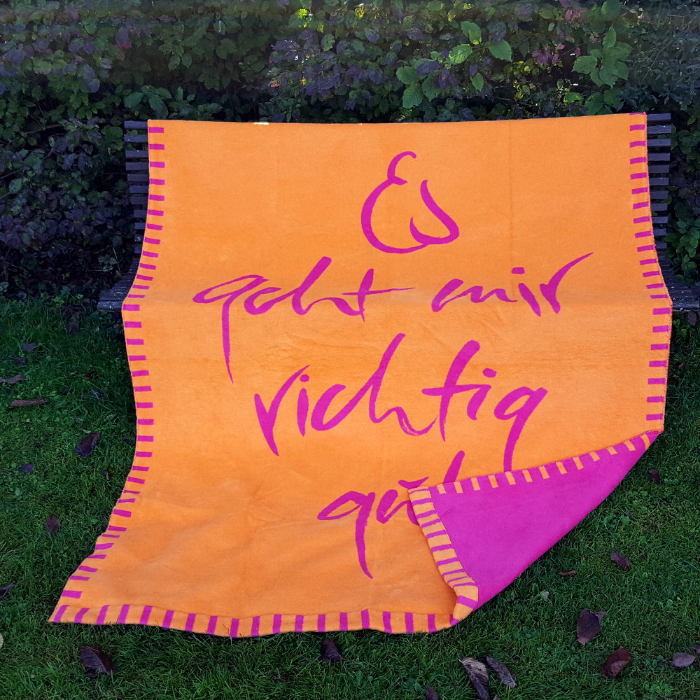 Kuscheldecke "Es geht mir richtig gut"