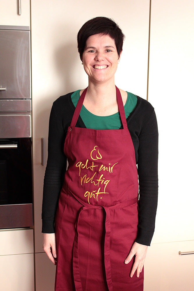 Schürze "Es geht mir richtig gut"