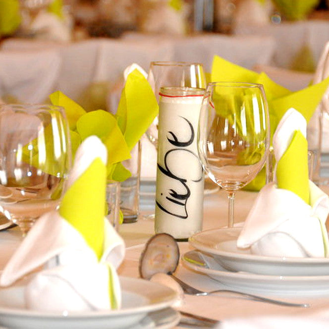 SignKerze "Liebe" Klassik