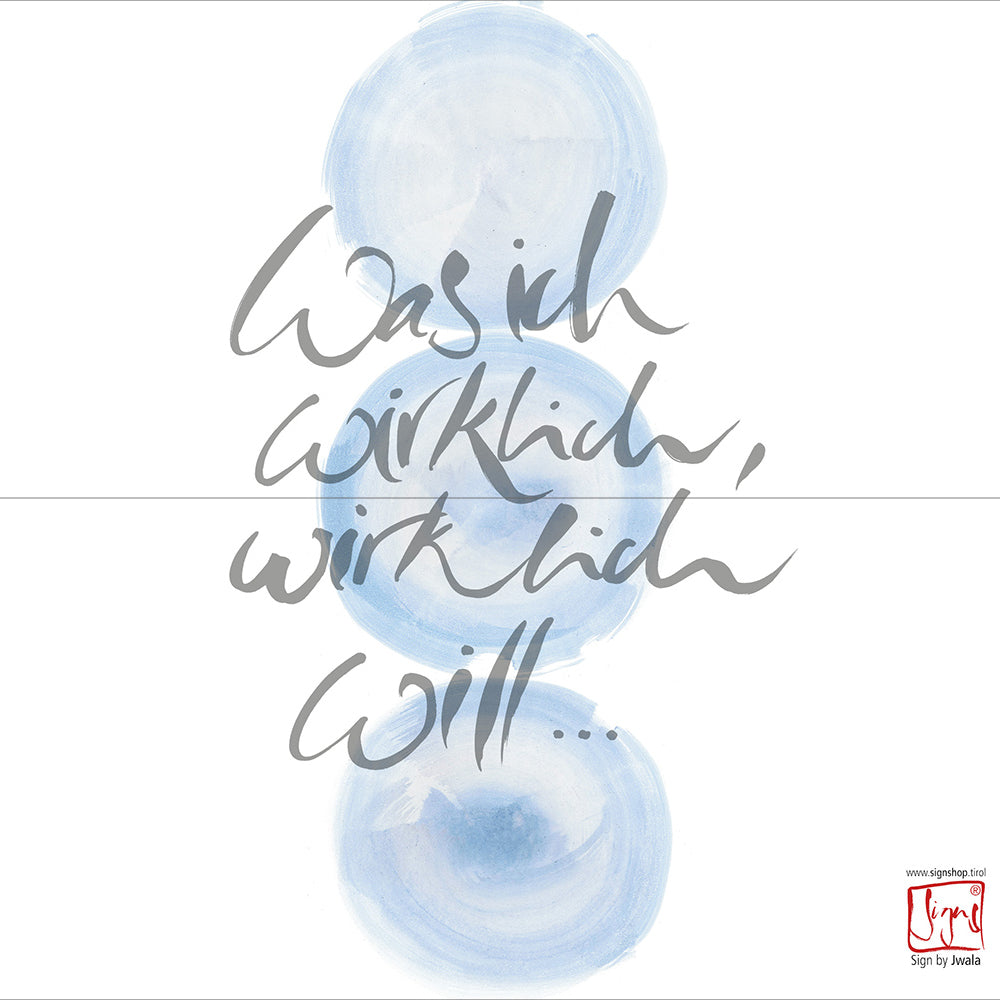 Klappkarte "Was ich wirklich wirklich will"