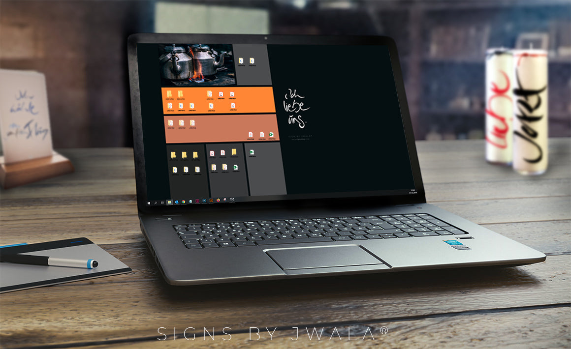 Desktophintergrund "Ich liebe uns"