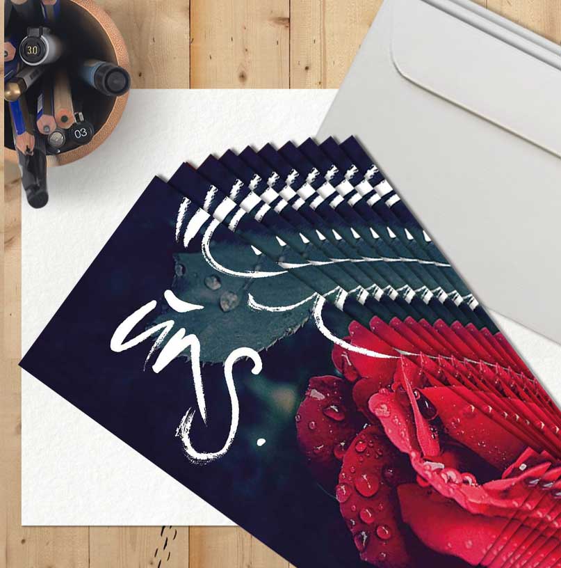 10 Klappkarten "Ich liebe uns"