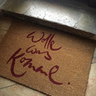 Fußmatte "Wolle was komme" Rot