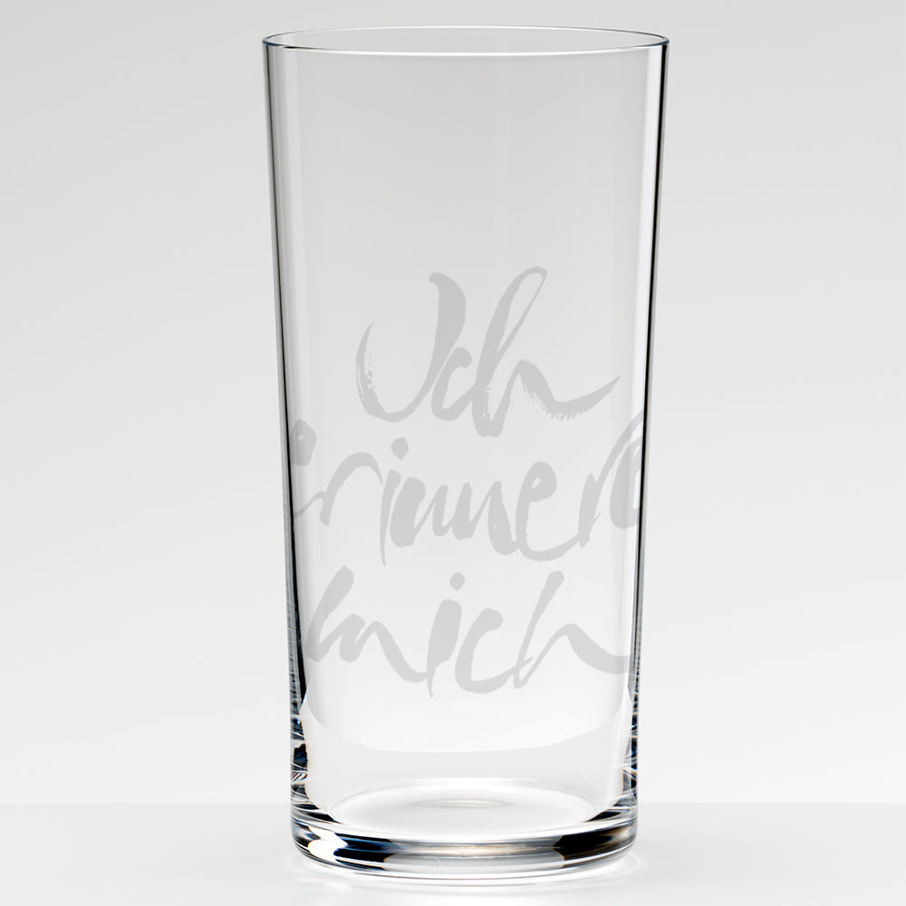 WasserGlas Medium "Ich erinnere mich"