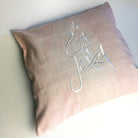 Kissenhülle Bauernleinen "die Zeit ist Jetzt"