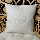 Kissenhülle Bauernleinen "Ich erinnere mich."