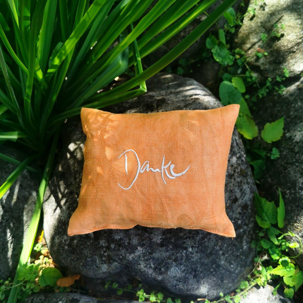 Kleines Zirbenkissen "Danke"