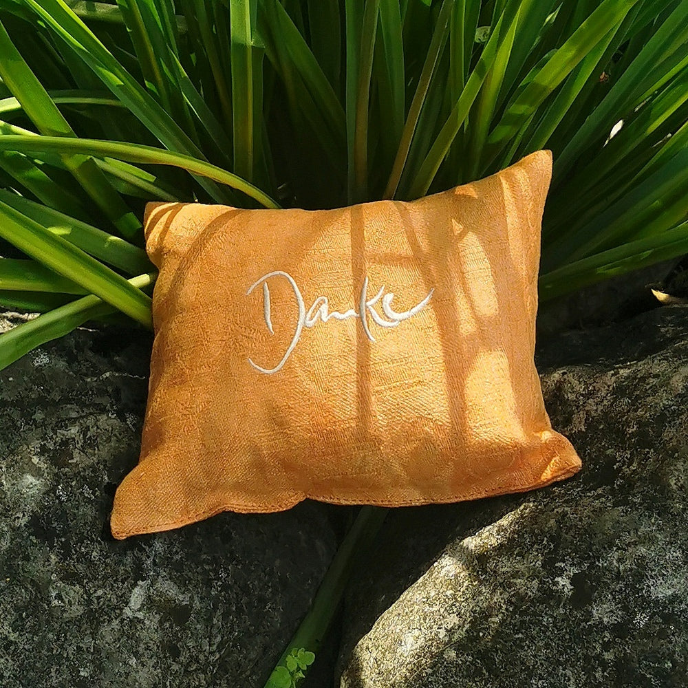 Kleines Zirbenkissen "Danke"