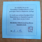 Bauernleinen-Flachkissen "Namasté"