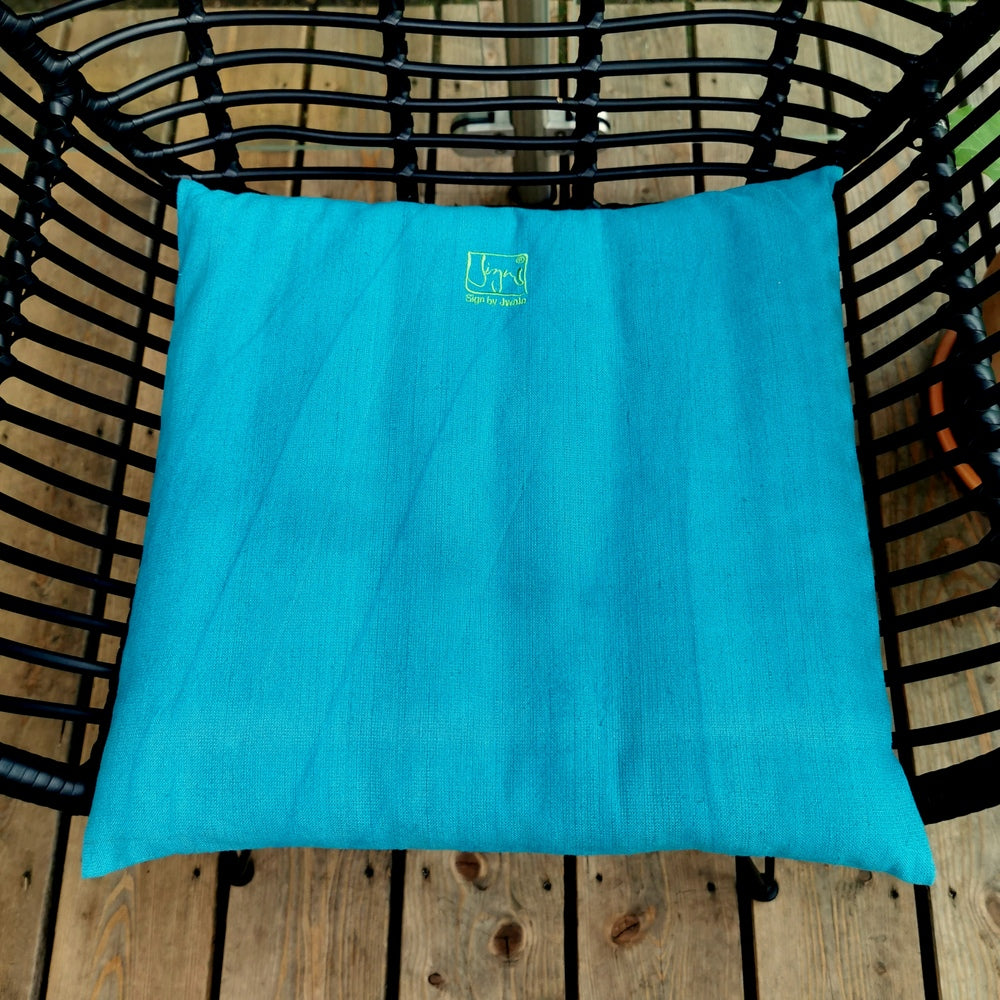 Bauernleinen-Flachkissen "Schwerelos"