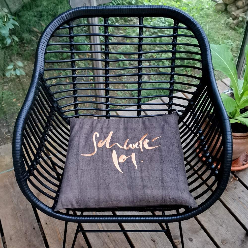 Bauernleinen-Flachkissen "Schwerelos"