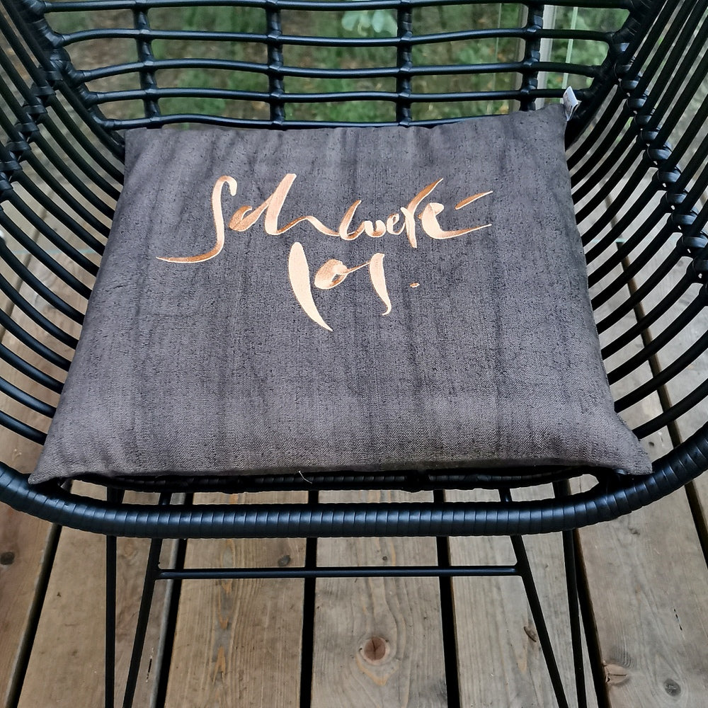 Bauernleinen-Flachkissen "Schwerelos"