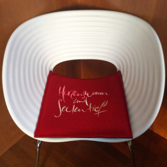 Flachkissen "Herzenswarm und Seelentief"