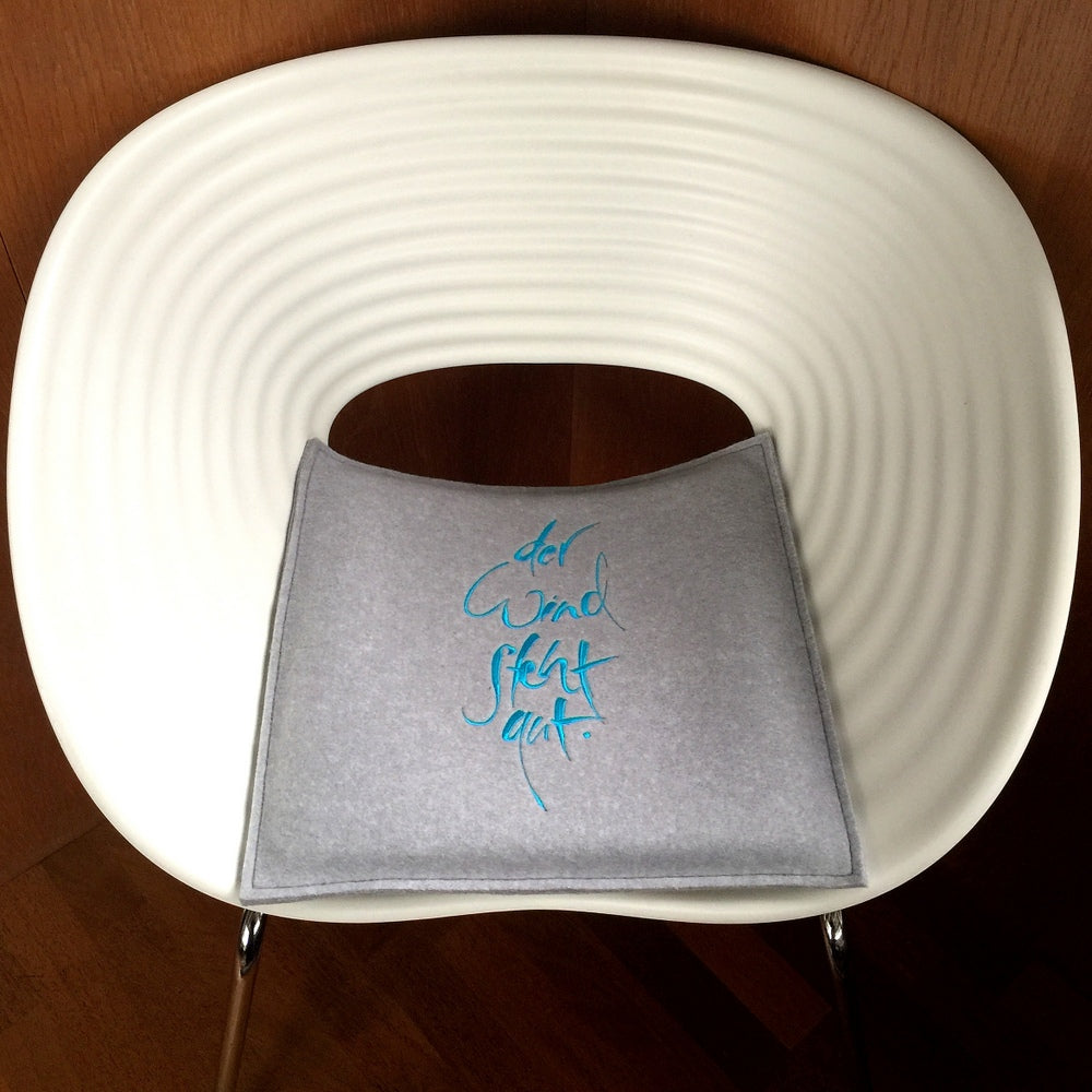 Flachkissen "Der Wind steht gut"