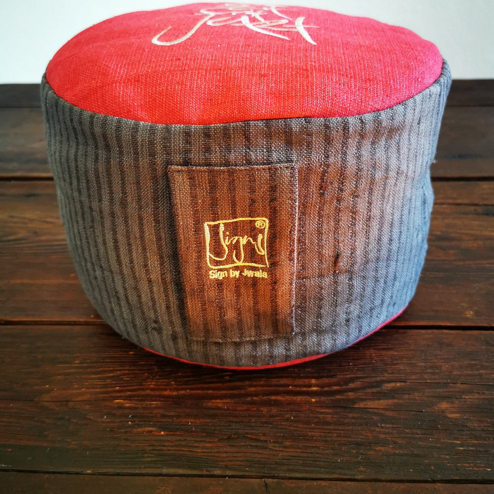 MediKissen "die Zeit ist Jetzt" Bauernleinen