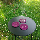 Glasuntersetzer "Liebe" Violett