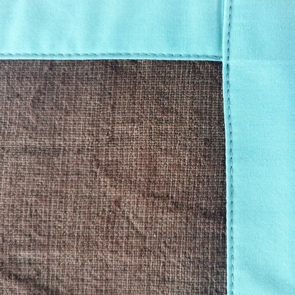 1 Tischset "die Zeit ist Jetzt" Bauernleinen