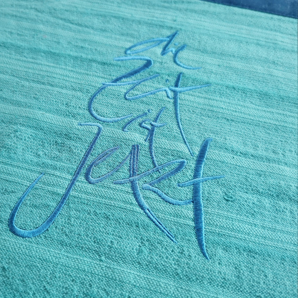 1 Tischset "die Zeit ist Jetzt" Bauernleinen