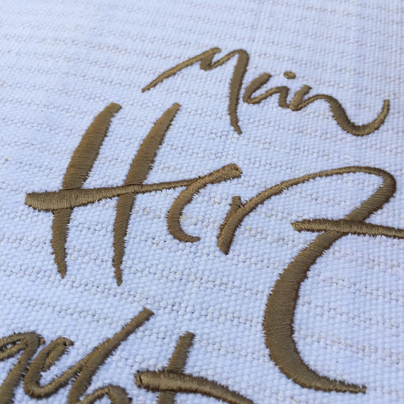 Tischläufer "Mein Herz geht auf" Bauernleinen