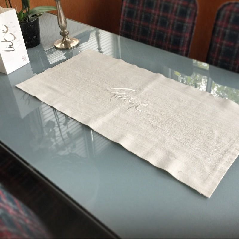 Tischläufer "Freude" Bauernleinen