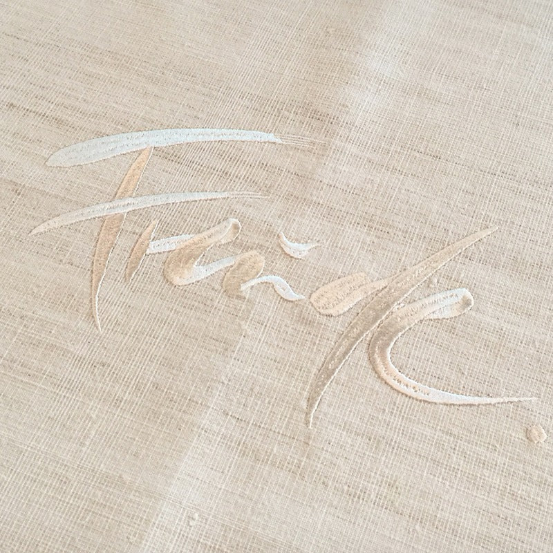 Tischläufer "Freude" Bauernleinen