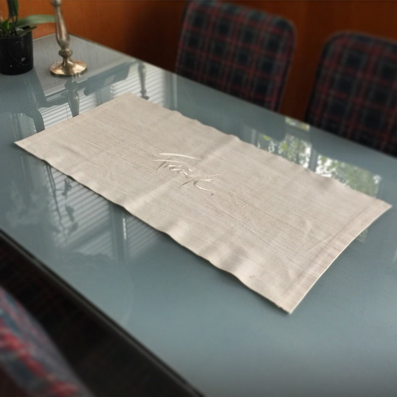 Tischläufer "Freude" Bauernleinen