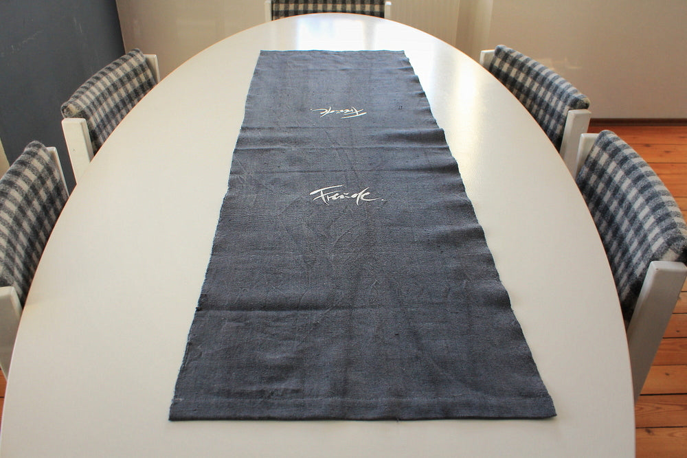 Tischläufer "Freude" Dunkelgrau