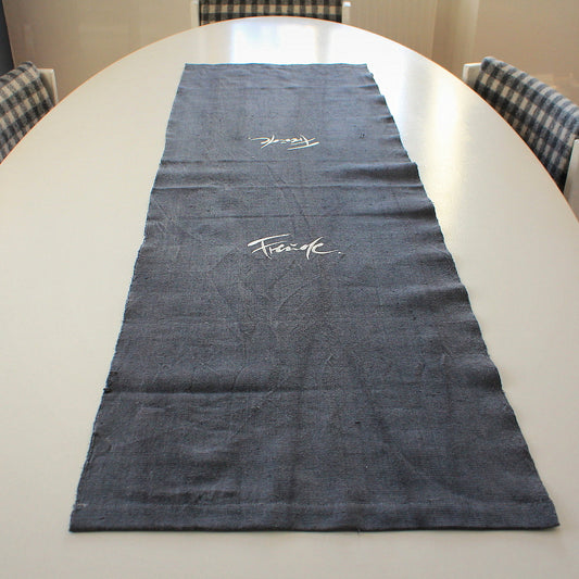 Tischläufer "Freude" Dunkelgrau