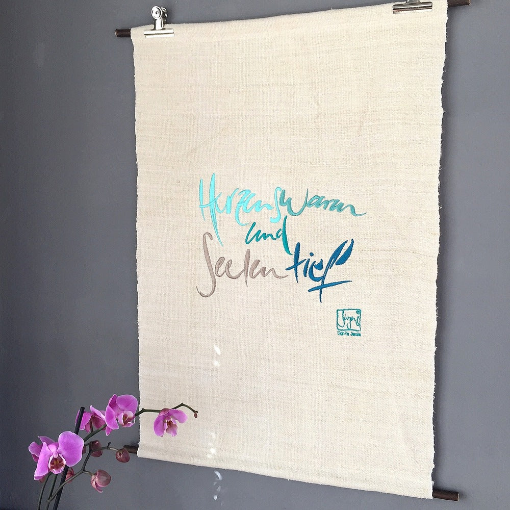 Haussegen "Herzenswarm und Seelentief"