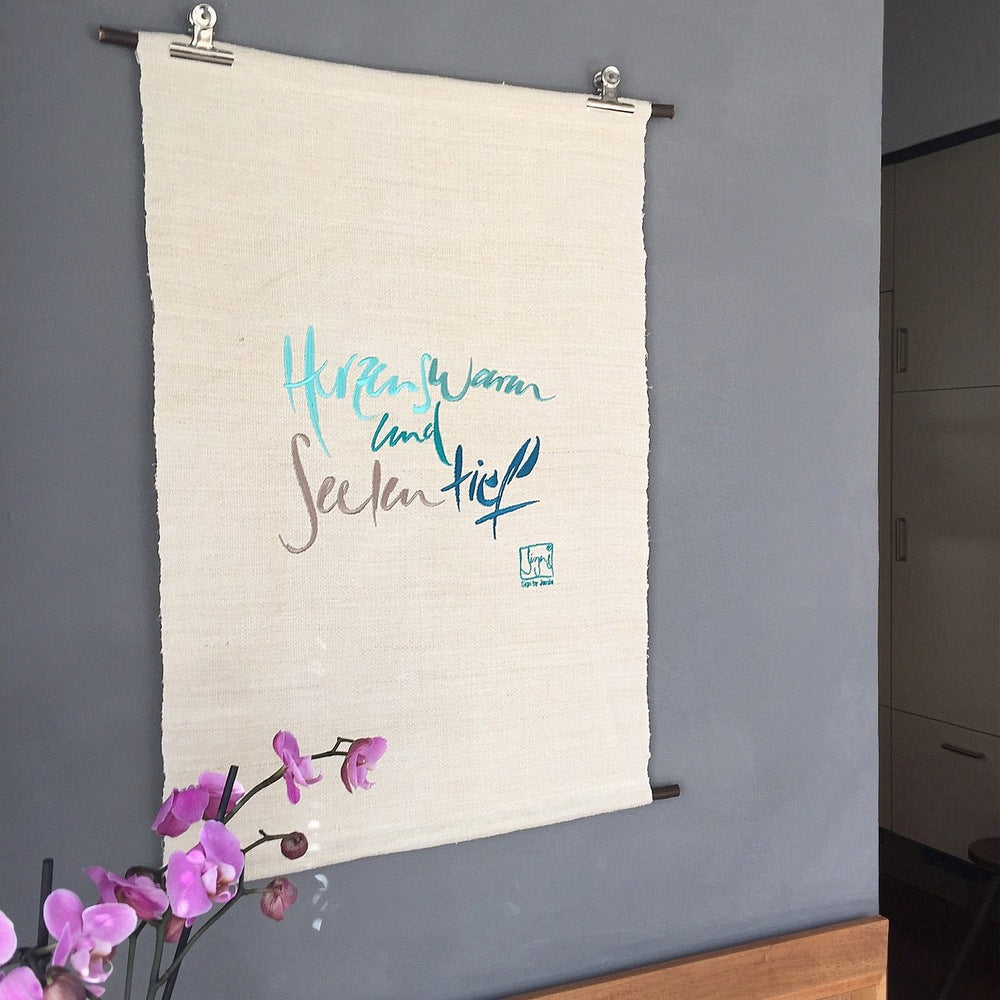 Haussegen "Herzenswarm und Seelentief"