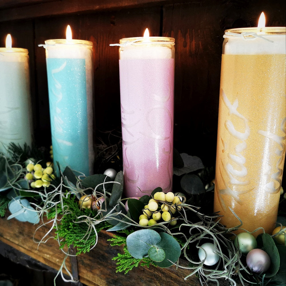 SignKerze "Zeit für Liebe"