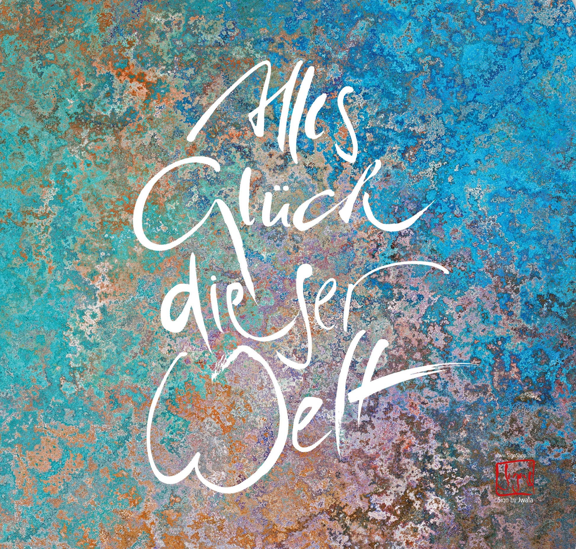10 Klappkarten ""Alles Glück dieser Welt"
