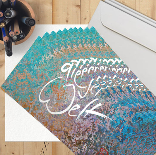 10 Klappkarten ""Alles Glück dieser Welt"