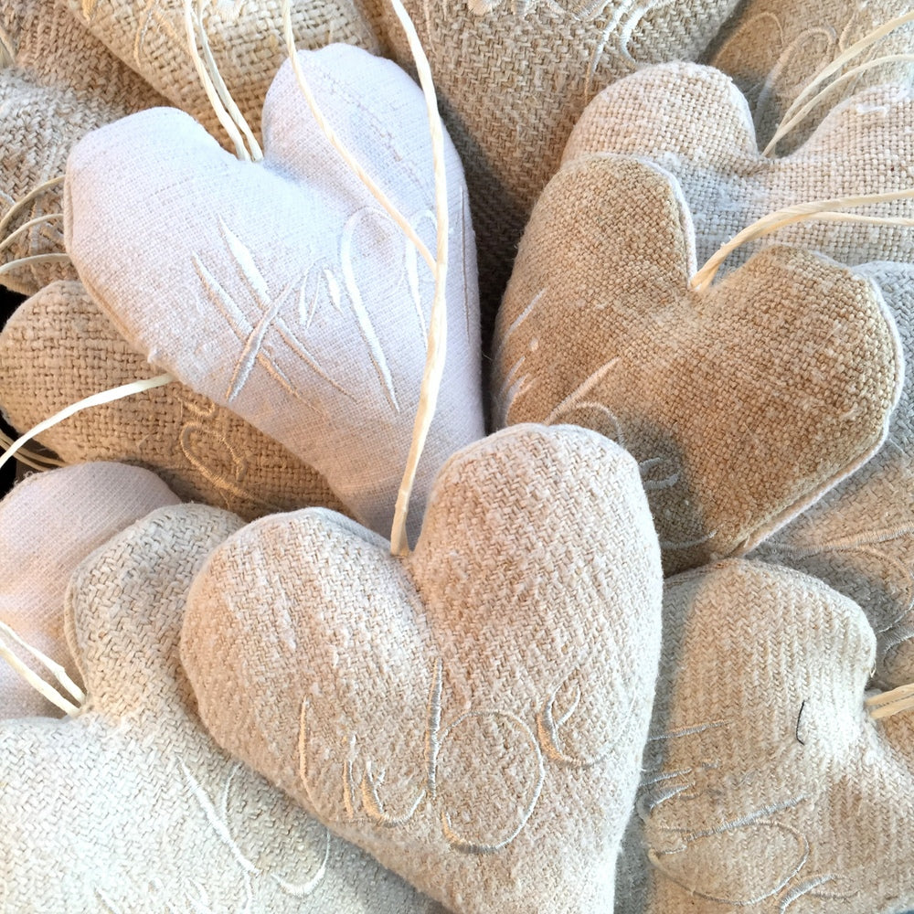 Bauernleinen-Herz "Liebe"