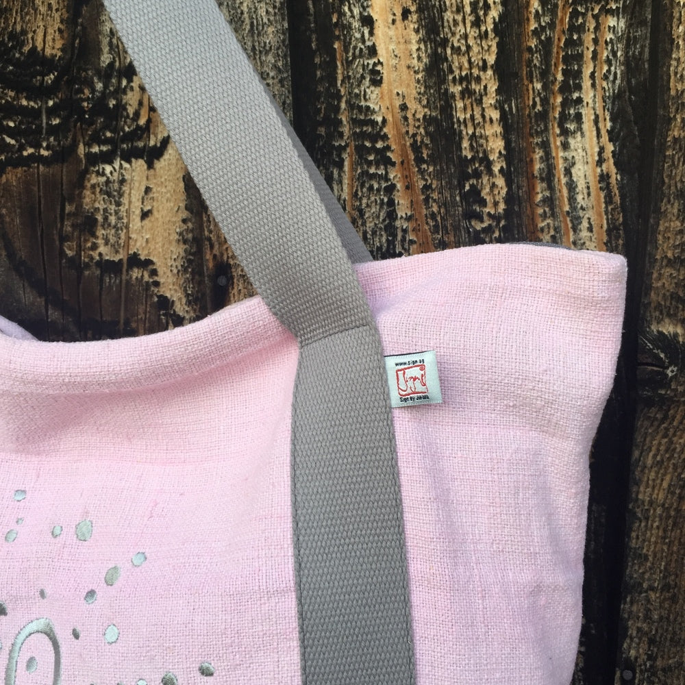 Shopper "Liebe Ornament" Rosa