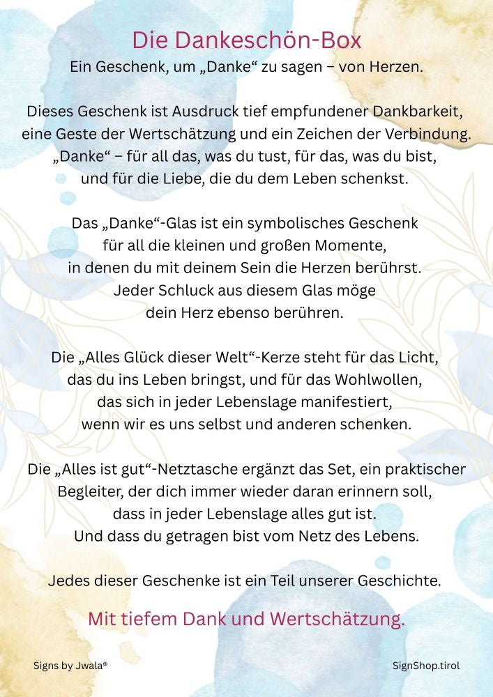 Die Dankeschön-Box