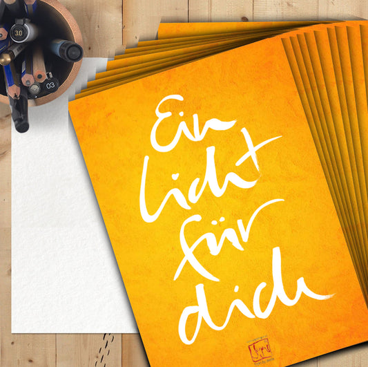 10 Grußkarten "Ein Licht für dich" DinA5