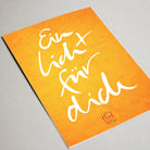 10 SignKerzen + 2 Kerzen gratis + 12 Karten gratis "Ein Licht für dich"