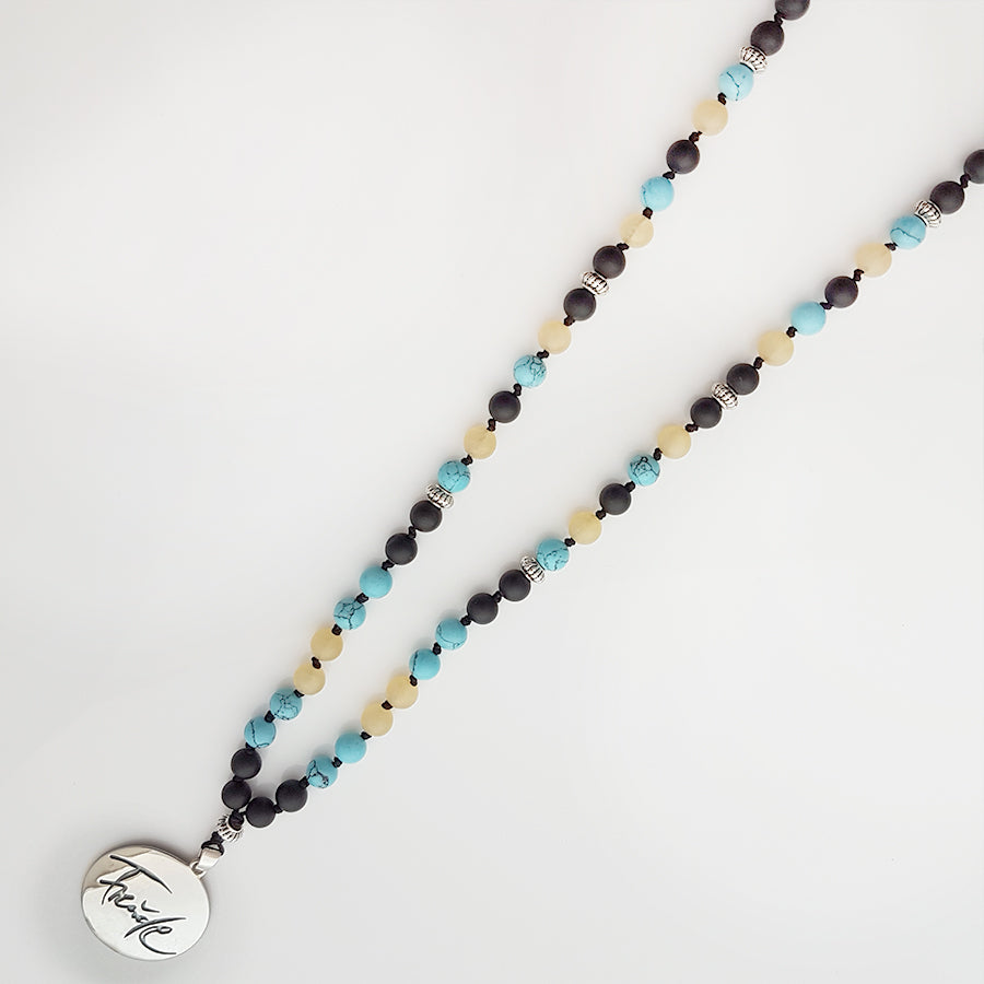 Freude-Mala (Schwarzer Onyx/Türkis/Jade)