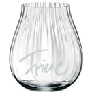 2 Sign-O-Gläser mit Rillen, "Stille + Friede"