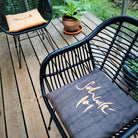 Bauernleinen-Flachkissen "Schwerelos"