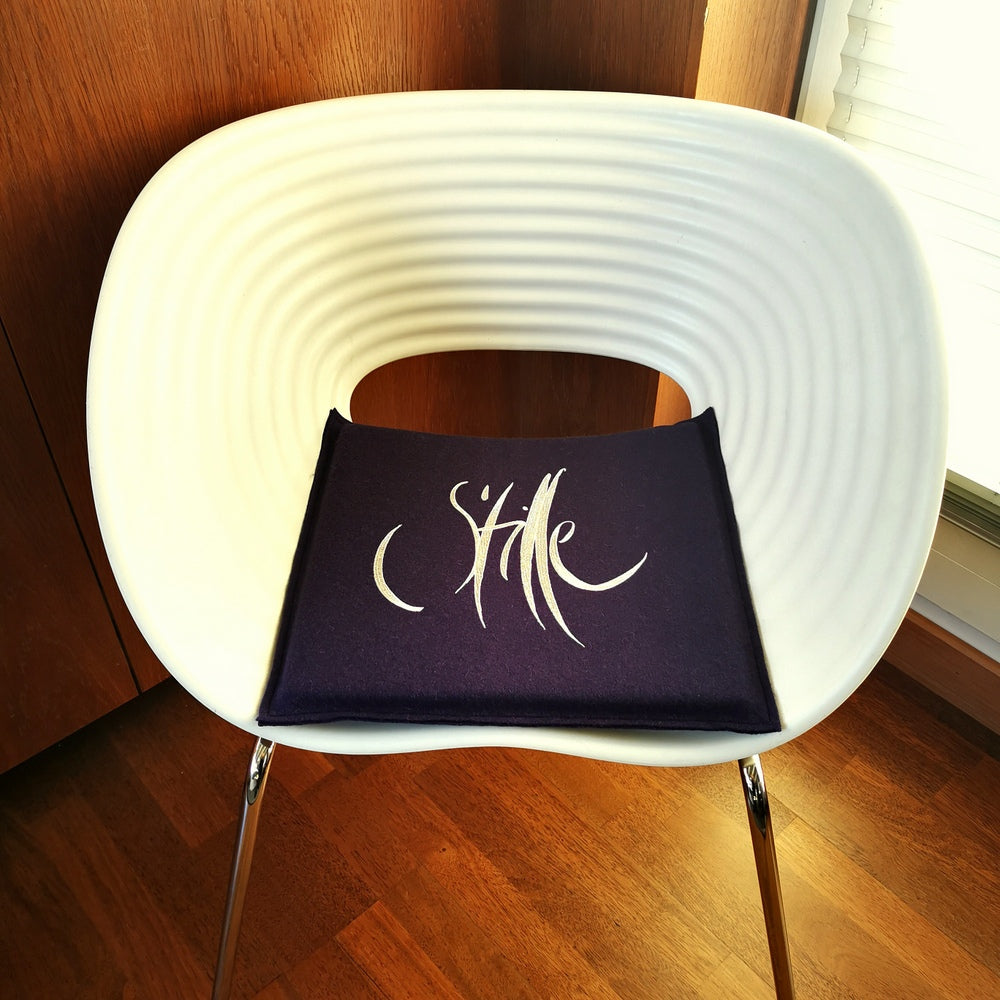 Flachkissen "Stille" (Wollwalk/Lurex)