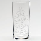 WasserGlas Medium "Ich sehe, was ich wissen muss"