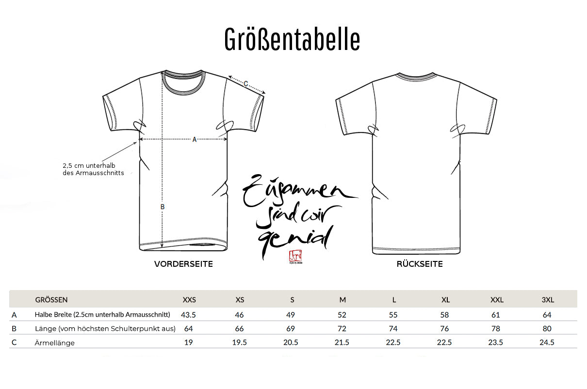 T-Shirt Unisex "Zusammen sind wir genial"