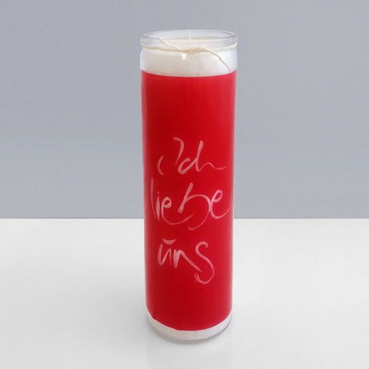SignKerze "Ich liebe uns"