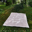 Kuscheldecke "Ich vertraue dem Himmel, der mich trägt."