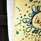 Schultertasche "Liebe Ornament" mit Hirschlederriemen